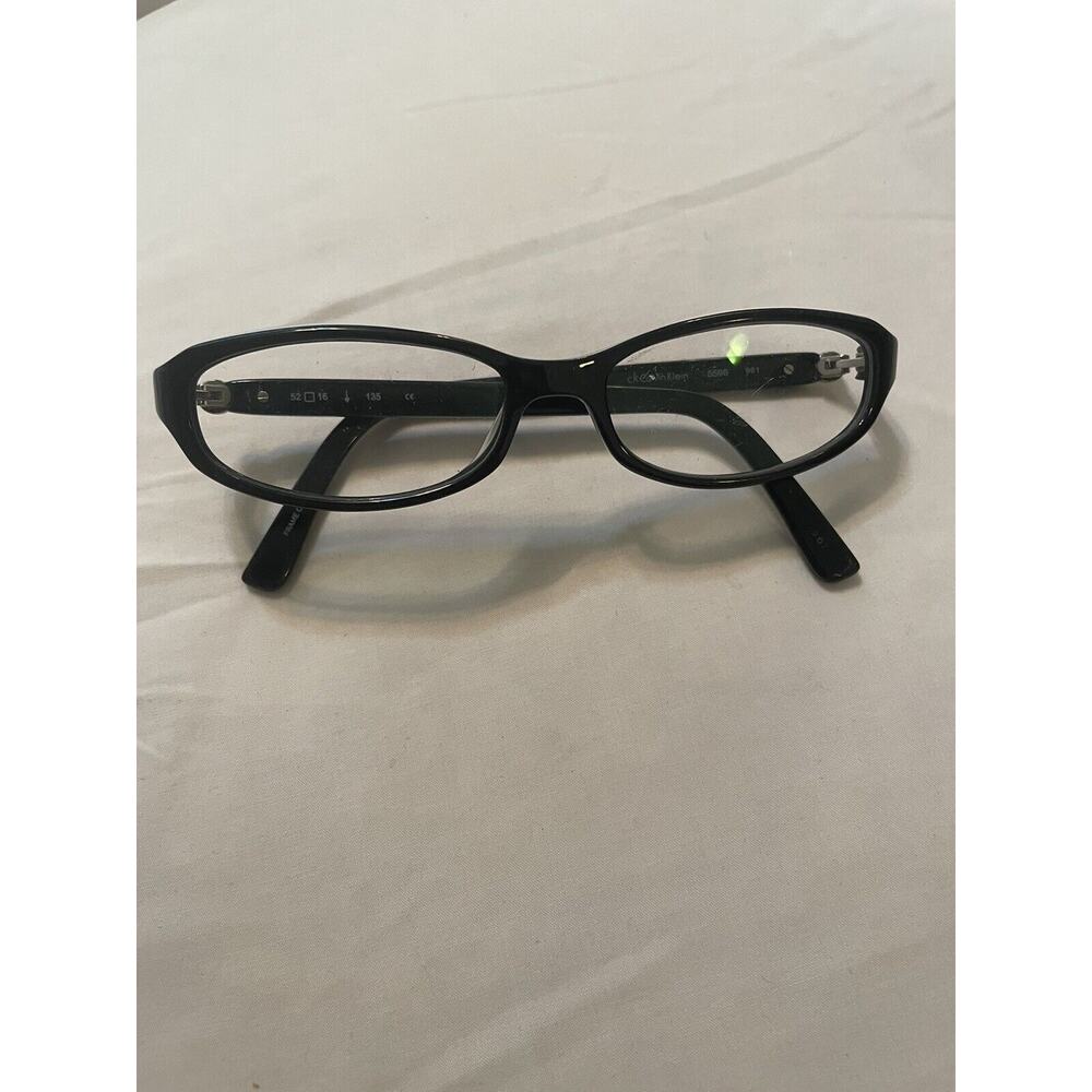 CALVIN KLEIN 5596 961 Eyeglasses Frame 52-16-135 Black/White‎ Polished RZ06